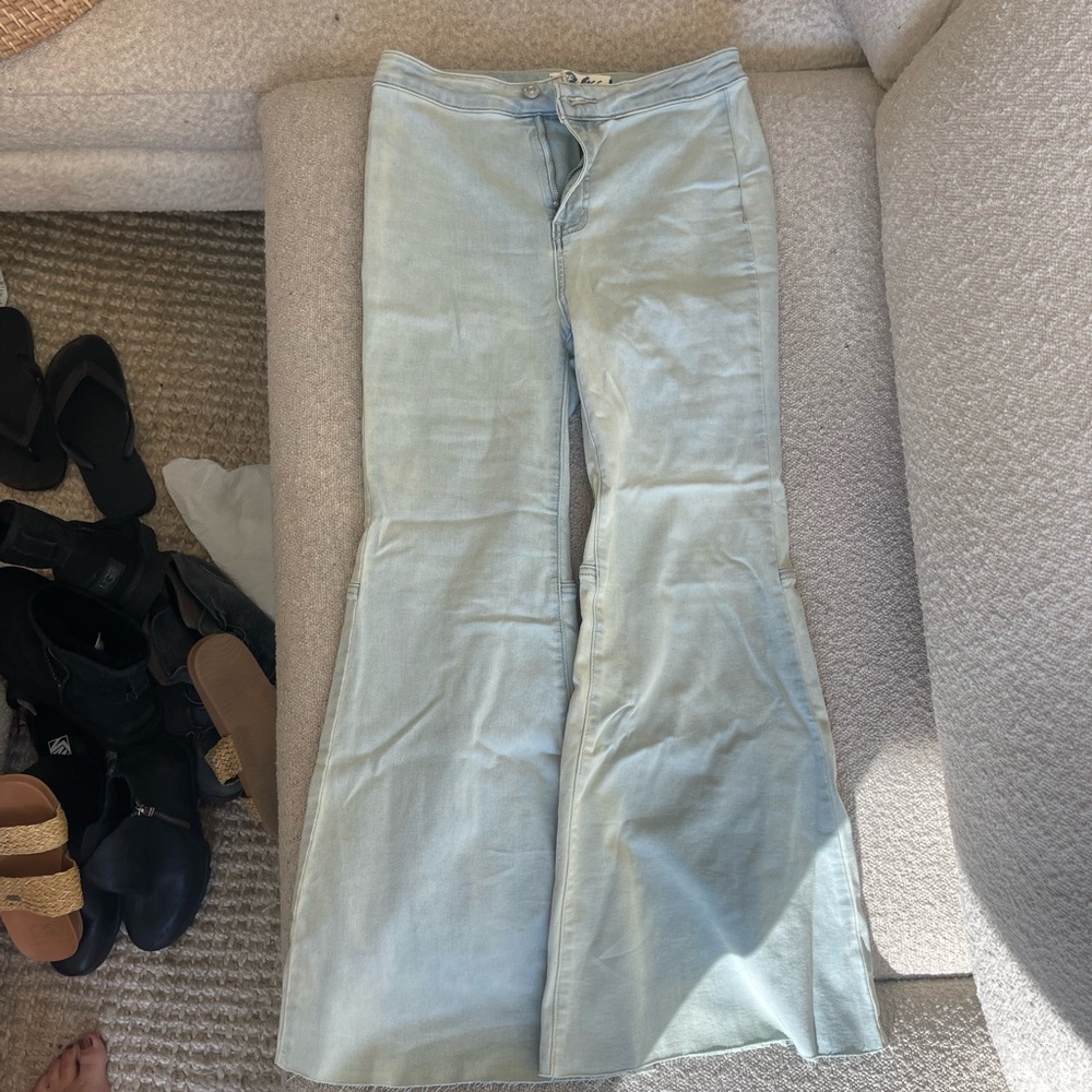 Free people jeans capri flare